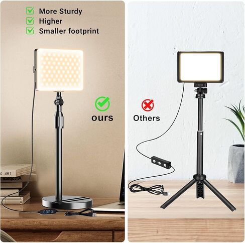 إضاءة فيديو LED مع حامل، مصابيح خلفية للاستوديو المنزلي، مصابيح صور مع مرشحات ألوان لإضاءة التصوير الفوتوغرافي القريب، تسجيل فيديو يوتيوب، تبخير ألعاب المكتب in Kuwait