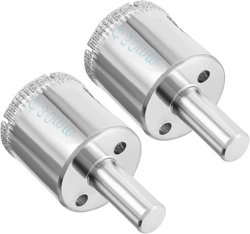 Diamond Drill Bits, 21mm Cutting Diameter, Nickel-Plated Coating Diamond Core Drill Hole Saws - (Applications: for Glass Precision Drilling Bits Tools), 2-Pieces in Saudi Arabia