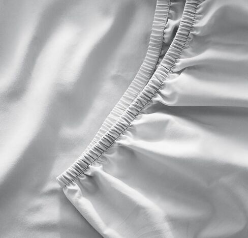 Boll & Branch Signature Hemmed Fitted Crib Sheet - One Size, Natural - Toxin-Free, Soft 100% Organic Cotton - Top-Stitched Elastic Band, Secure Fit in Saudi Arabia