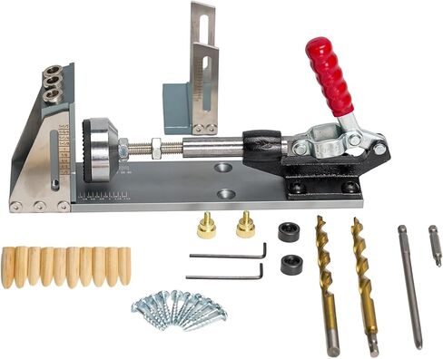 Professional All-Metal Pocket Hole Screw Jig Woodworking Joinery Tool Easily Adjustable Drill Guides in Saudi Arabia