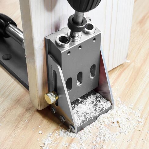Professional All-Metal Pocket Hole Screw Jig Woodworking Joinery Tool Easily Adjustable Drill Guides in Saudi Arabia