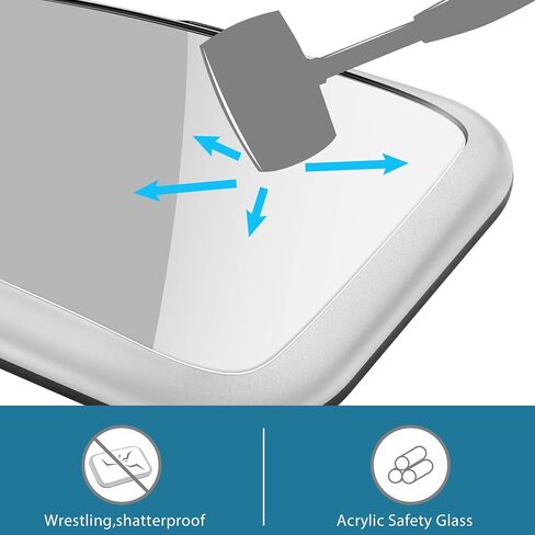 Baby Car Mirror, Safely Monitor Infant Child in Rear Facing Car Seat, Wide View Mirror Shatterproof Adjustable Acrylic 360° Rotation for Backseat, Crash Tested and Certified for Safety in Saudi Arabia
