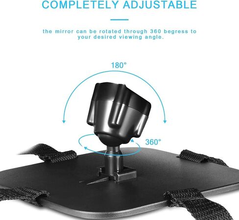 Baby Car Mirror, Safely Monitor Infant Child in Rear Facing Car Seat, Wide View Mirror Shatterproof Adjustable Acrylic 360° Rotation for Backseat, Crash Tested and Certified for Safety in Saudi Arabia