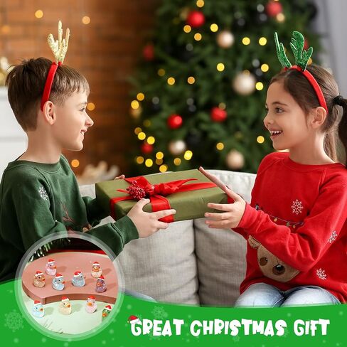 Shappy 200 Pcs Christmas Tiny Glow in The Dark Ducks Xmas Luminous Mini Resin Ducks Miniature Duck Figures for DIY Garden Aquarium Ornament Home Birthday School Party Project Accessories, 10 Colors in Saudi Arabia