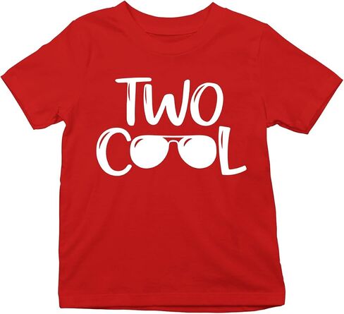 CBTwear Two Cool Toddler Shirt - Fun and Trendy 2nd Birthday Tee for Kids' Celebrations and Everyday Wear in Saudi Arabia