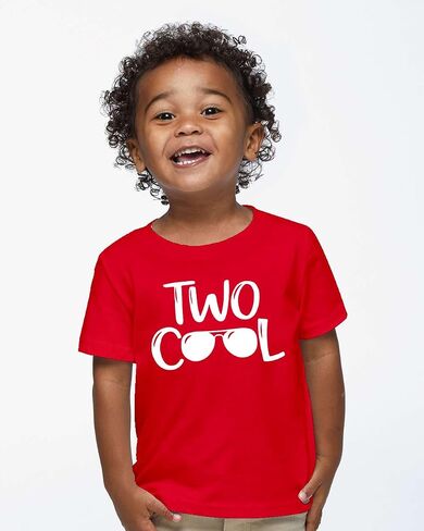 CBTwear Two Cool Toddler Shirt - Fun and Trendy 2nd Birthday Tee for Kids' Celebrations and Everyday Wear in Saudi Arabia
