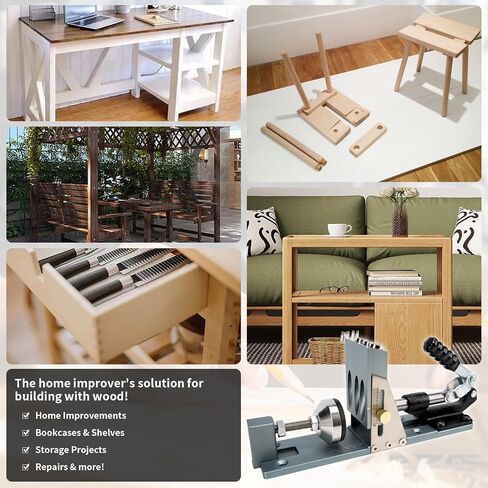 Professional All-Metal Pocket Hole Screw Jig Woodworking Joinery Tool Easily Adjustable Drill Guides in Saudi Arabia