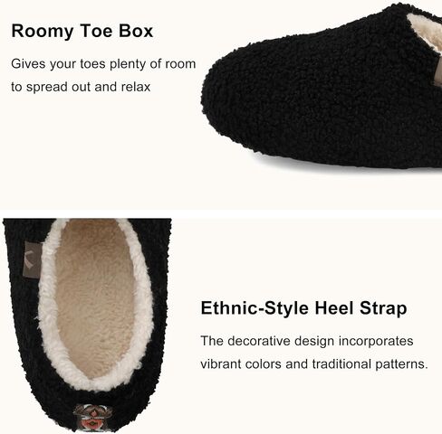 VONMAY Women’s Fuzzy Slippers Soft Comfy Winter House Shoes with Fleece Lining and Curly Fur in Saudi Arabia