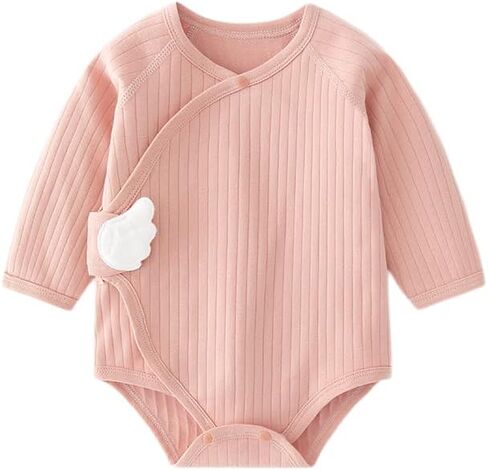 Newborn Cotton Baby Girls Boys Solid Bodysuit Long Sleeve Romper 3-pack One-Piece Baby Clothes in Saudi Arabia