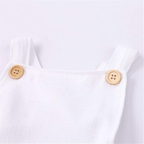 LOOLY Unisex Baby Sleeveless Bodysuit Cotton Bubble Backless Overalls in Kuwait