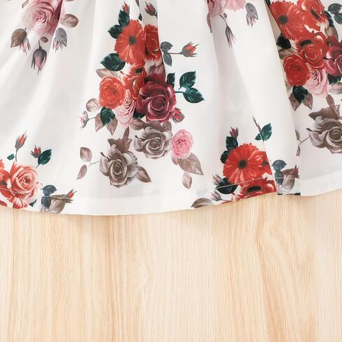 VINUOKER Toddler Girl Fall Dress Baby Girls Floral Dress Long Sleeve Clothes Winter Dress for Toddler Girls in Saudi Arabia