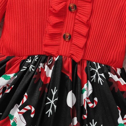 VINUOKER Toddler Girl Fall Dress Baby Girls Floral Dress Long Sleeve Clothes Winter Dress for Toddler Girls in Saudi Arabia