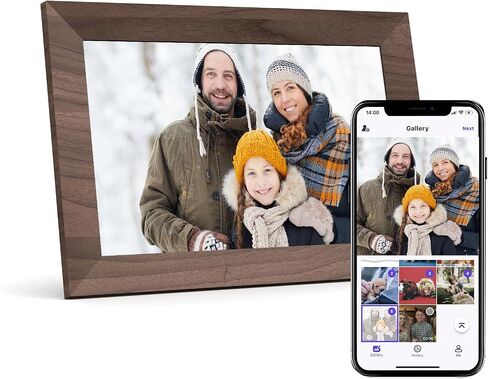 10.1 Inch Digital Picture Frame Wi-Fi Smart Digital Picture Frames with HD IPS Touch Screen,Built in 32GB Memory,Slideshow/Wall Mountable/Share Videos,Share Moments Instantly via Uhale App in Saudi Arabia
