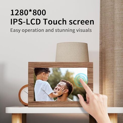 10.1 Inch Digital Picture Frame Wi-Fi Smart Digital Picture Frames with HD IPS Touch Screen,Built in 32GB Memory,Slideshow/Wall Mountable/Share Videos,Share Moments Instantly via Uhale App in Saudi Arabia