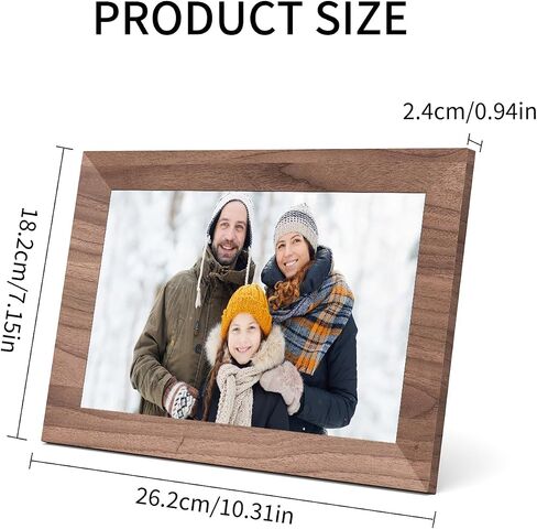 10.1 Inch Digital Picture Frame Wi-Fi Smart Digital Picture Frames with HD IPS Touch Screen,Built in 32GB Memory,Slideshow/Wall Mountable/Share Videos,Share Moments Instantly via Uhale App in Saudi Arabia