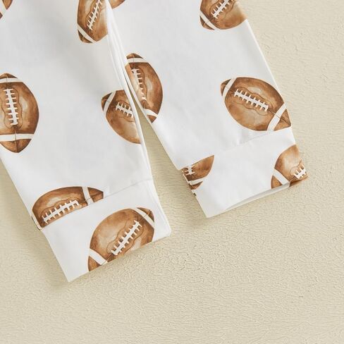 Baby Boy Football Outfits Letter Rugby Long Sleeve Romper Long Pants with Hat Newborn Fall Clothes in Saudi Arabia