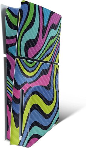Glossy Glitter Gaming Skin Compatible with PlayStation 5 Slim Disk Edition Console Only - Mushrooms - Premium 3M Vinyl Protective Wrap Decal Cover - Easy to Apply | Crafted in The USA by MightySkins in Saudi Arabia