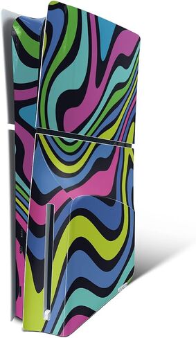 Glossy Glitter Gaming Skin Compatible with PlayStation 5 Slim Disk Edition Console Only - Mushrooms - Premium 3M Vinyl Protective Wrap Decal Cover - Easy to Apply | Crafted in The USA by MightySkins in Saudi Arabia
