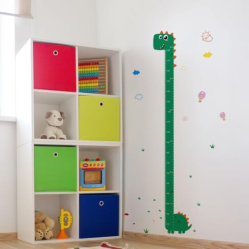 Rocket Self-adheve Vinyl Nursery Wall Decal Baby Growth Chart Sticker for Bedroom Play Room Peel and Stick Kindergarten Height Measure Mural in Kuwait