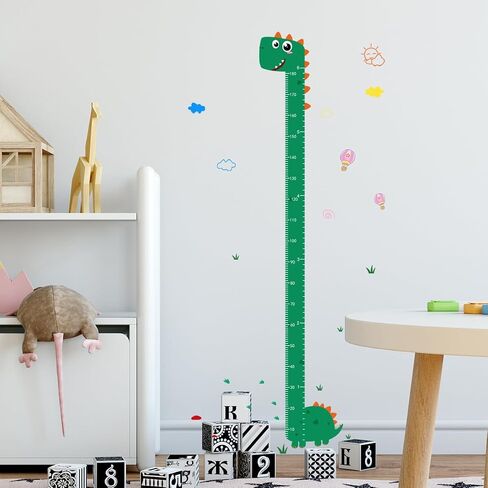 Rocket Self-adheve Vinyl Nursery Wall Decal Baby Growth Chart Sticker for Bedroom Play Room Peel and Stick Kindergarten Height Measure Mural in Kuwait