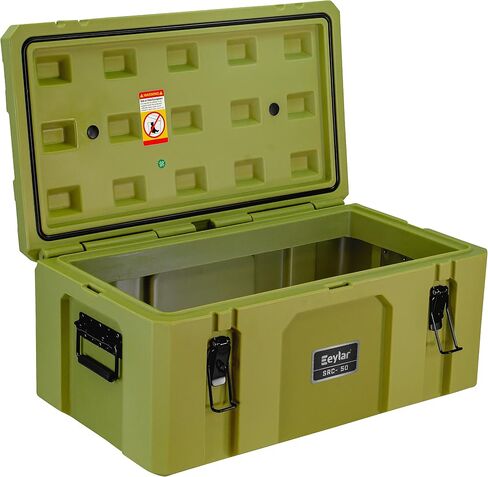 SRC-50 Crossover 26 Inch Cargo Case, Equipment Hard Case, Roto Molded, Stackable with Pad-Lock Hasp, TSA Standard, IPX4 Rated (Gray) in Kuwait