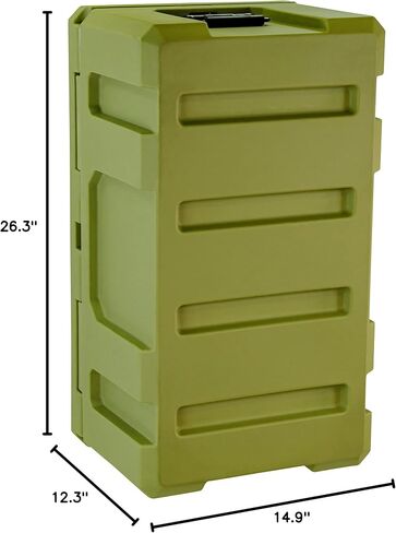 SRC-50 Crossover 26 Inch Cargo Case, Equipment Hard Case, Roto Molded, Stackable with Pad-Lock Hasp, TSA Standard, IPX4 Rated (Gray) in Kuwait