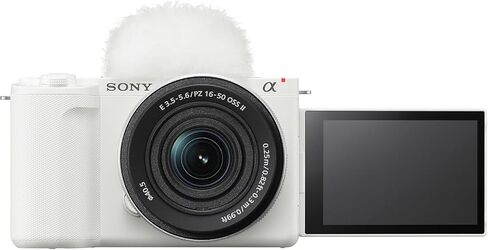 Sony Alpha ZVE10 II - APS-C Interchangeable Lens Mirrorless Camera (White) Bundle with Advanced Accessories | sony zve10 in Saudi Arabia