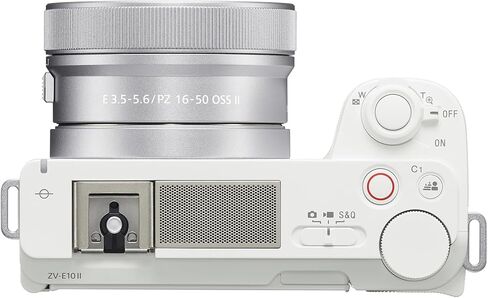 Sony Alpha ZVE10 II - APS-C Interchangeable Lens Mirrorless Camera (White) Bundle with Advanced Accessories | sony zve10 in Saudi Arabia