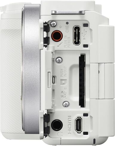 Sony Alpha ZVE10 II - APS-C Interchangeable Lens Mirrorless Camera (White) Bundle with Advanced Accessories | sony zve10 in Saudi Arabia