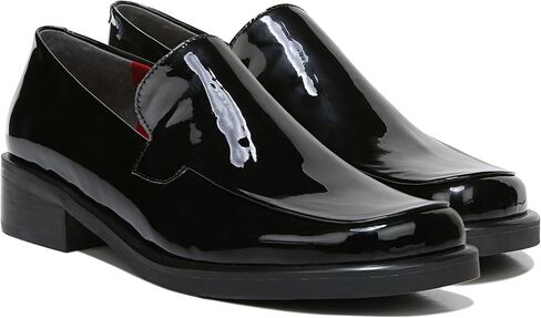 Franco Sarto Womens Bocca Slip-On Loafer Black Patent 12 W in Saudi Arabia