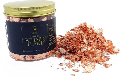 Barnabas Blattgold: Variegated Imitation Gold Leaf Schabin Flakes - Quality Metallic Foil Flakes for Gilding, Painting Arts and Crafts (20g) in Saudi Arabia