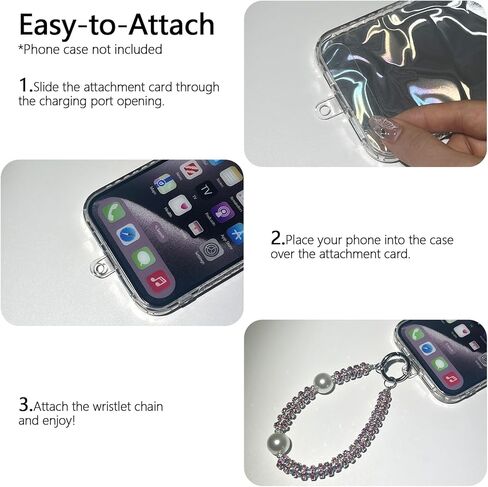 Pearls Crystals Phone Charm, Luxury Bling Diamond Glitter Beaded Wrist Strap, Hanging Accessory Keychain Anti-loss Phone Lanyard Wristlet for Women Girls-Blue in Kuwait