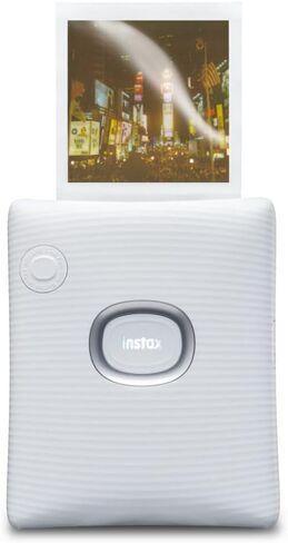 حزمة الطابعة الفورية Fujifilm Instax Square Link Wide (أبيض) مع مجموعة أفلام كاميرا Instax وحزمة فيلم مربعة مزدوجة (3 قطع) in Saudi Arabia