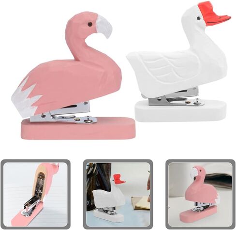 3pcs Mini Staplers for Desk, Cartoon Stapler Crocodile Dinosaur, Handheld Fun Stapler for Home Office in Saudi Arabia