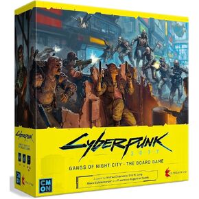 CMON Cyberpunk 2077: لعبة Gangs of Night City Board - قهر المدينة الليلية في لعبة الخيال العلمي الإستراتيجية الغامرة هذه! لعبة مغامرات، للأعمار من 14 عامًا فما فوق، 1-4 لاعبين، وقت اللعب 90-120 دقيقة، مصنوعة