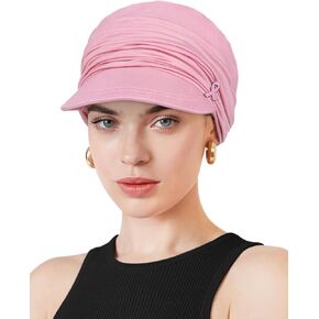Chemo Headwear Bamboo Viscose Newsboy Cap for Women Summer and Fall