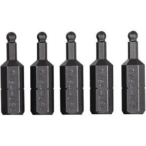 Mayhew Tools 18900-5 SAE Ball Hex Insert Bit، 7/64 × 1 بوصة، 5 عبوات in Kuwait