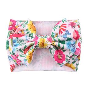 Baby Girls Flower Headband and Big Bow Hairband Headwrap Fashion Hair Accessories for Newborns and Infants.(FD108) (Flower B)