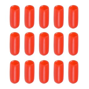 Screw Thread Protector Cover Rubber End Caps, [for Screw, Bolt] - 3/16" ID/Red/200pcs