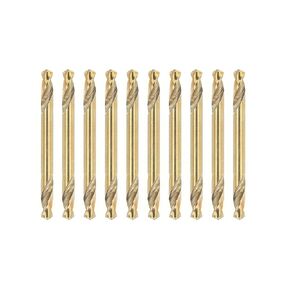 11/64" inch Cobalt Double Ends Drill Bits Set,M35 High Speed Steel,Pack of 10,Suitable for Steel,Cast Iron and Other Metal(11/64inch Doubel end)