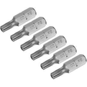 uxcell Torx Bits 1/4 Inch Hex Shank 25mm Length Magnetic Screwdriver T25 Screw Driver Bit S2 Alloy Steel 6pcs