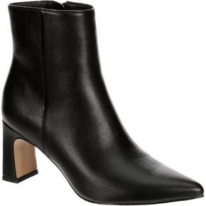 Michael by Michael Shannon Milan - Women's Faux Leather Pointed Toe Block Heel Ankle Bootie