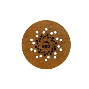DMT DMAXX 5 Inch Surface Removal Steel Disc for Random Orbital Sander with Diamond Carbide Abrasives - Hook and Loop Reverse Attachment, 220 Grit