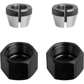 671361001 Collet Nut and 671362001 Collet Cone Sleeve Combo Compatible With Ridgid R2400 R2401 R86044 R860443 Laminate Trimmers Router - 2 pack﻿