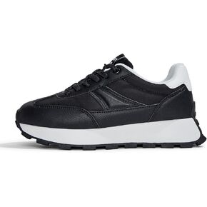 LUCKY STEP Women's Platform Retro Sneakers Classic Trainers Casual Footwear Tennis Running Chunky Lace-up Stylish Walking Shoes in Kuwait