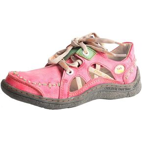 TMA EYES Women's lace-up Casual Comfortable Flat Fashion Walking Non-Slip Shoes