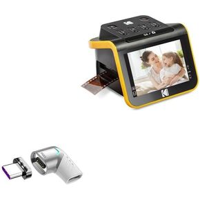 BoxWave Adapter Compatible with Kodak Slide N Scan - MagnetoSnap PD Angle Adapter, Magnetic PD Angle Charging Adapter Device Saver - Metallic Silver