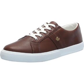 Lauren Ralph Lauren Women's Janson Ii Burnished Leather Sneakers