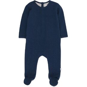 HonestBaby Unisex-baby Organic Cotton Matelasse Union Suit Coverall (Last Chance)