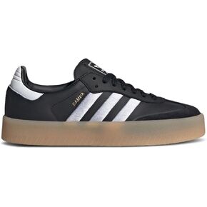 adidas Womens Sambae Sneakers, Black White Gum, Size 9.5